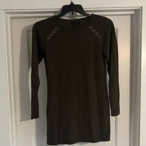 AGB Dark Olive Tunic Sweater